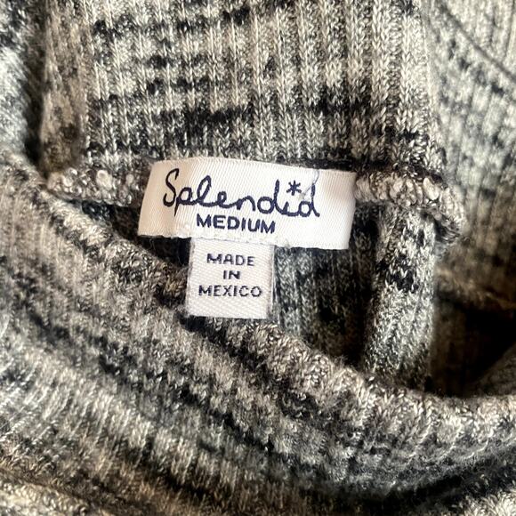 Splendid grey ribbed sweater midi skirt - Picture 3 of 8